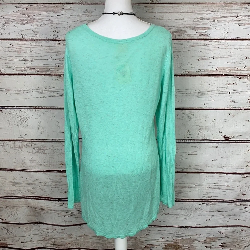 NWT  Jasmine and Ginger XL Mint Long Sleeve Top - Picture 4 of 11
